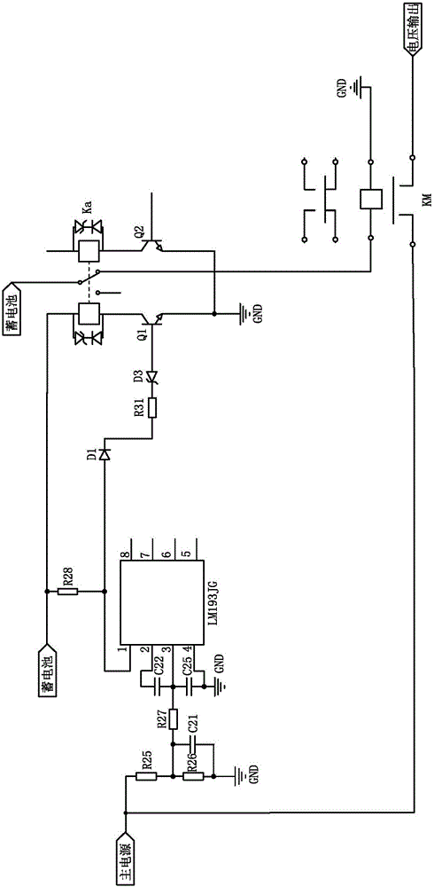 Automatic recovery DC overvoltage protection circuit of unmanned aerial vehicle