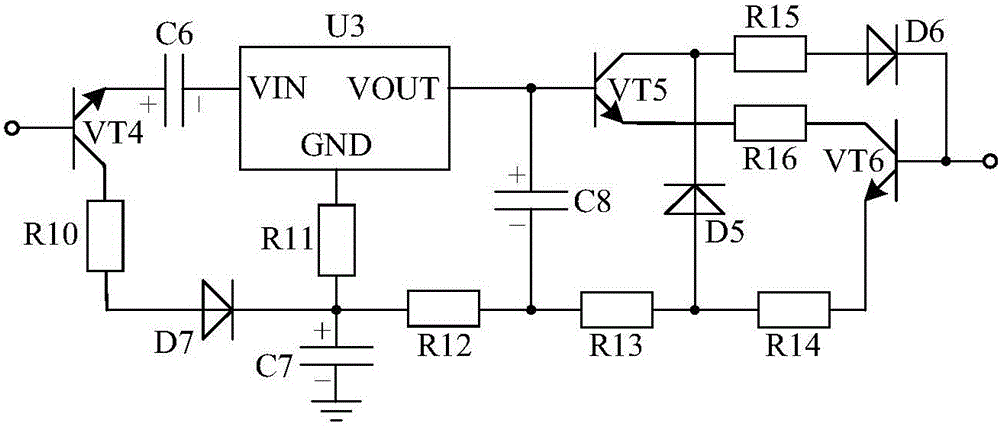 Constant current drive system of three-terminal voltage stabilization type compressor