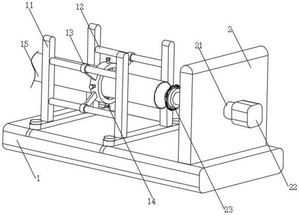 Tubular casting cooling and grinding device