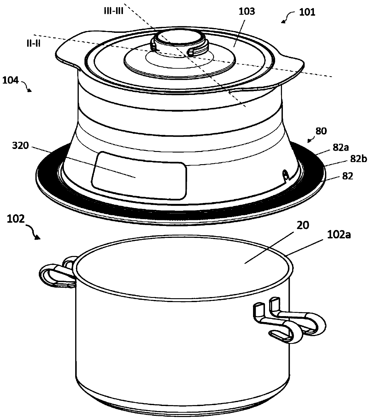 Steam cooker accessory and electric steam cooker having same