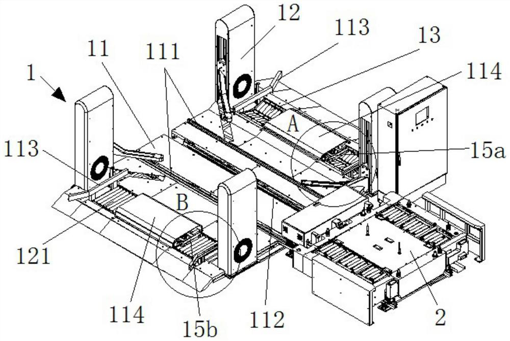 Floating Alignment Vehicle Battery Automatic Swap Station