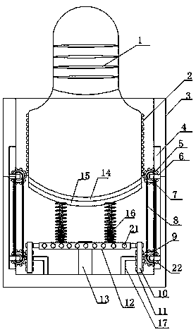 Novel color ultrasound probe disinfection device