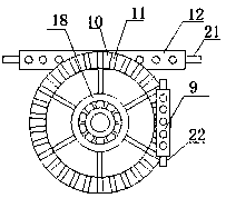 Novel color ultrasound probe disinfection device