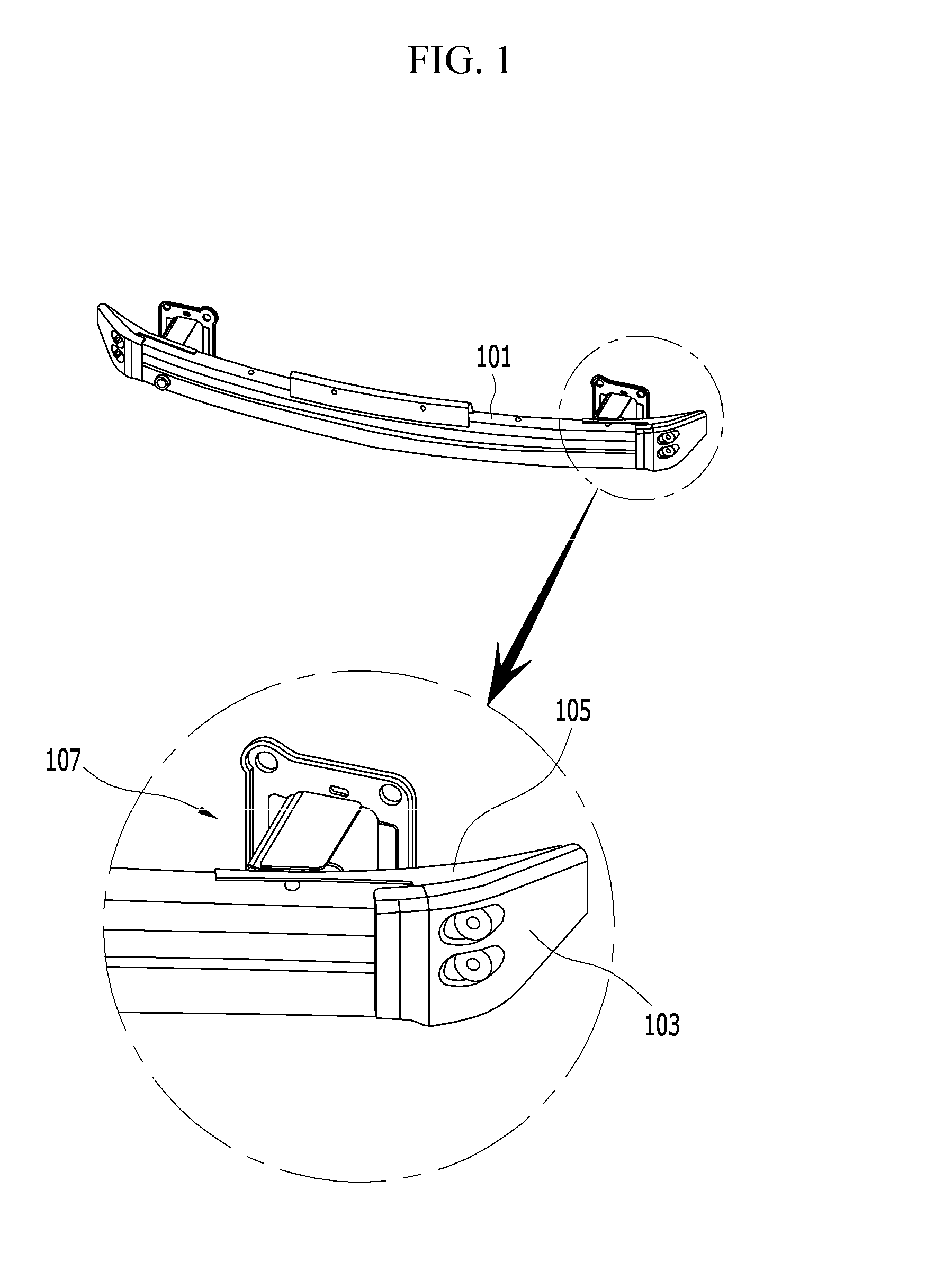 Method for manufacturing bumper beam unit for vehicle and bumper beam unit manufrctured thereby