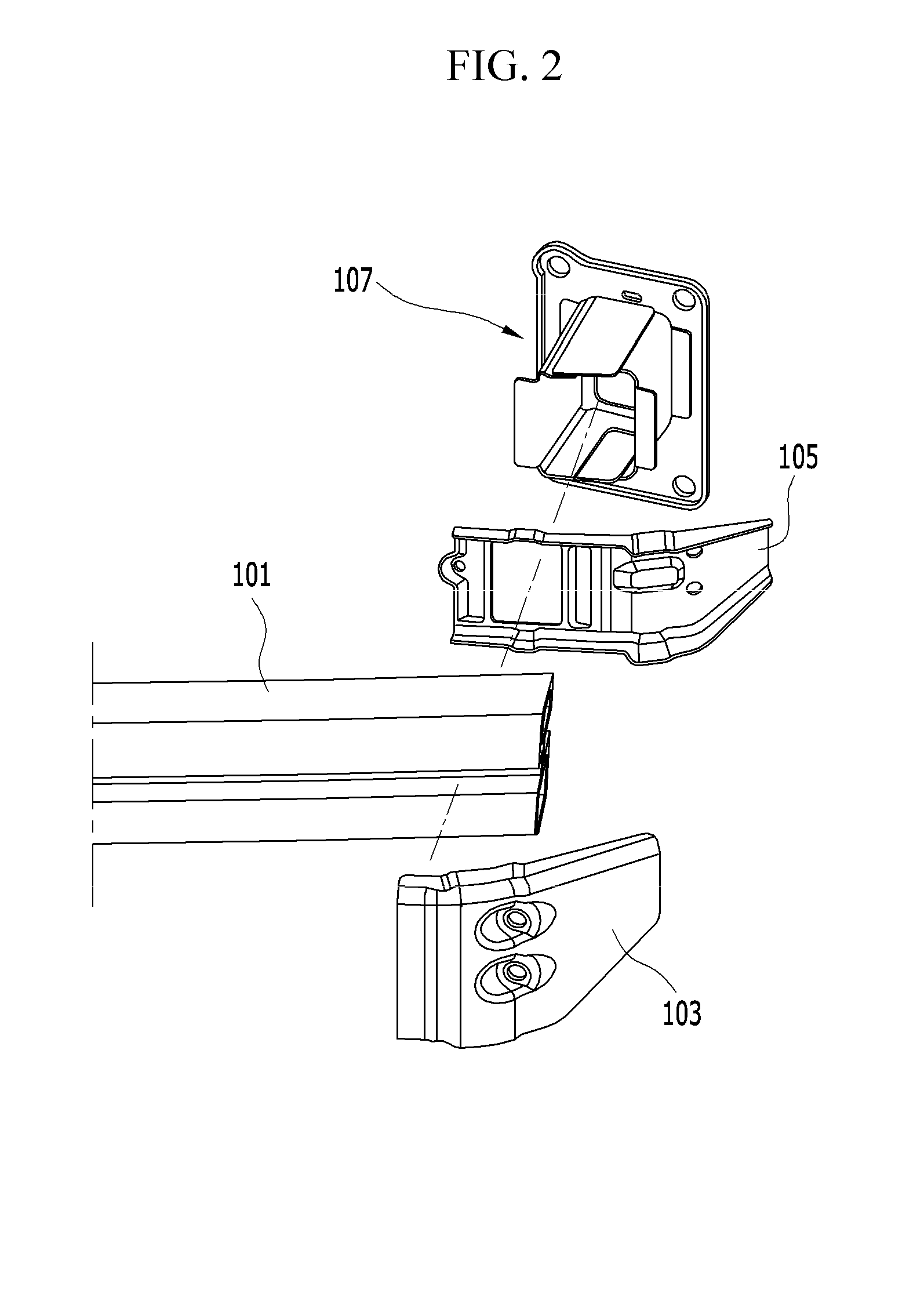 Method for manufacturing bumper beam unit for vehicle and bumper beam unit manufrctured thereby