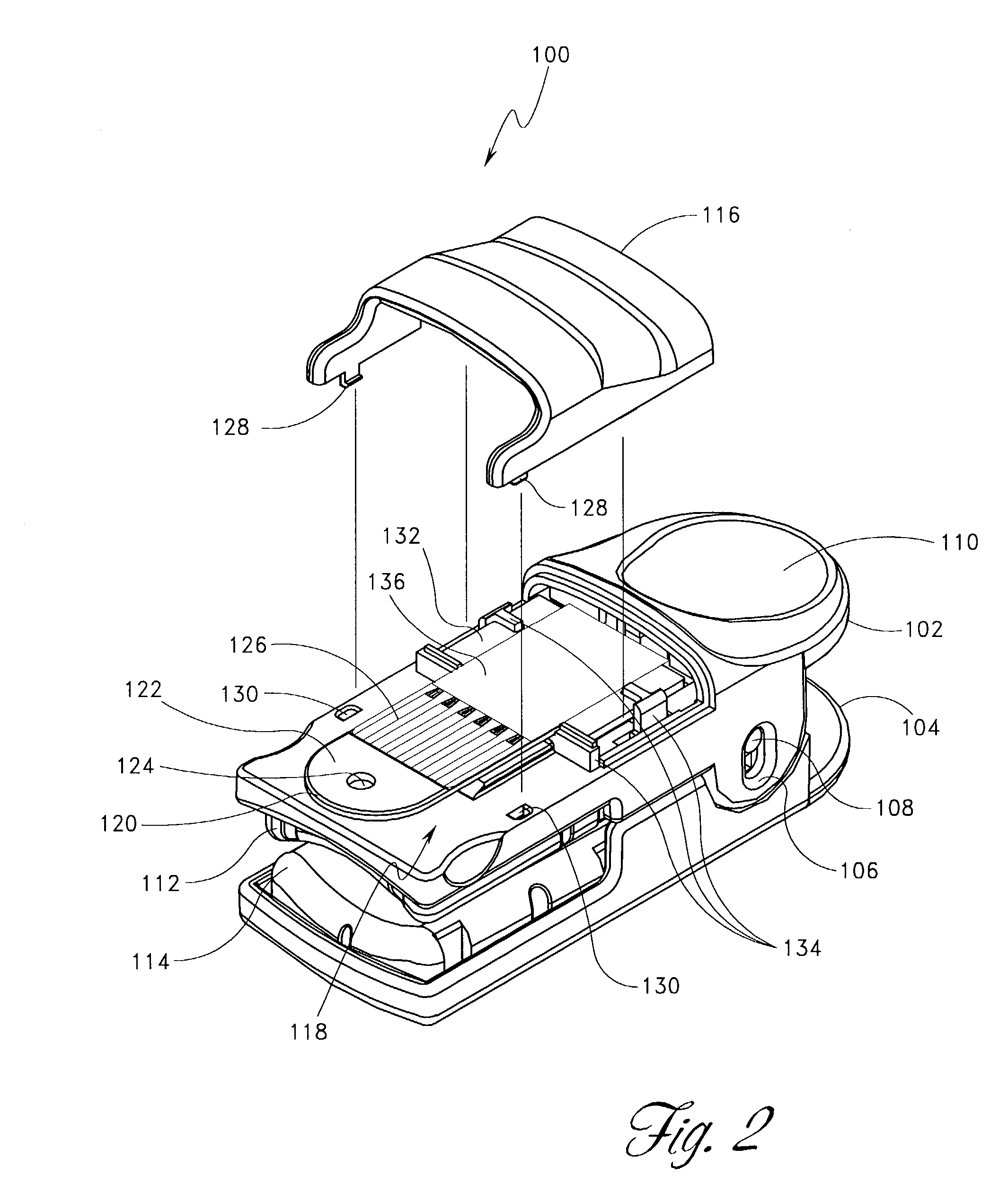 Shielded optical probe having an electrical connector