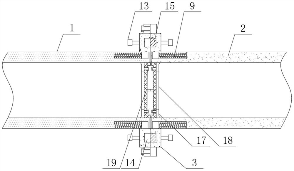 Assembly type water supply pipeline structure convenient to disassemble and replace