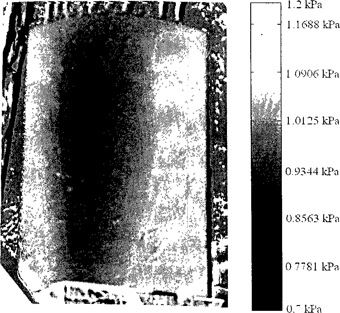 Optical pressure sensitive coating gauging pressure accuracy enhancing method