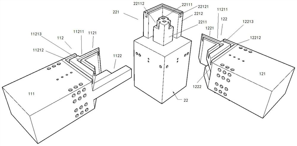 Splicing type steel sleeve and mortise and tenon joint steel-wood combined joint