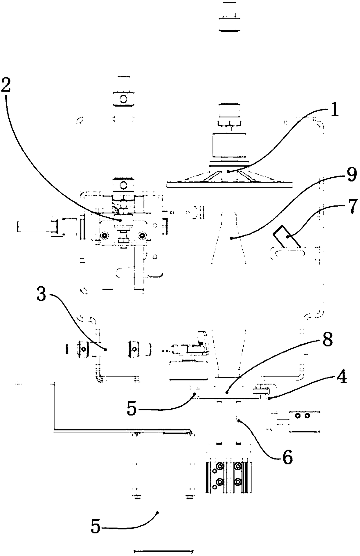 Thread end finding arrangement system for automatic thread end finding equipment of automatic bobbin winder