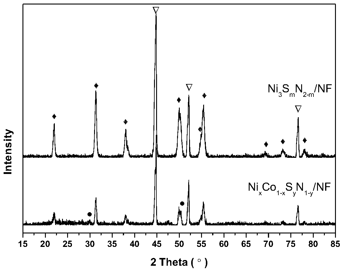 Preparation method of nitrogen-doped water electrolysis oxygen production heterogeneous catalyst