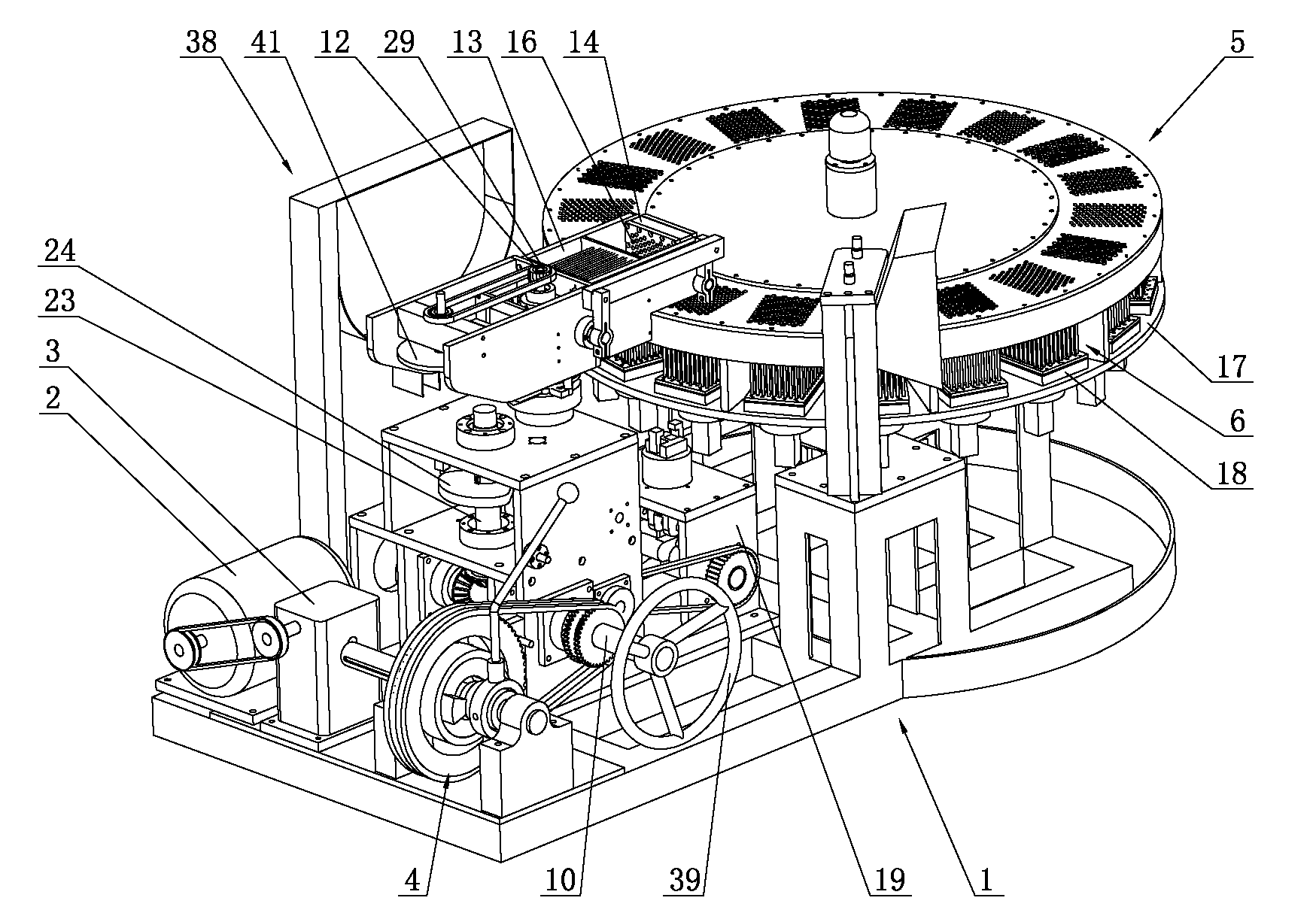 Improved full-automatic forming machine for crayon