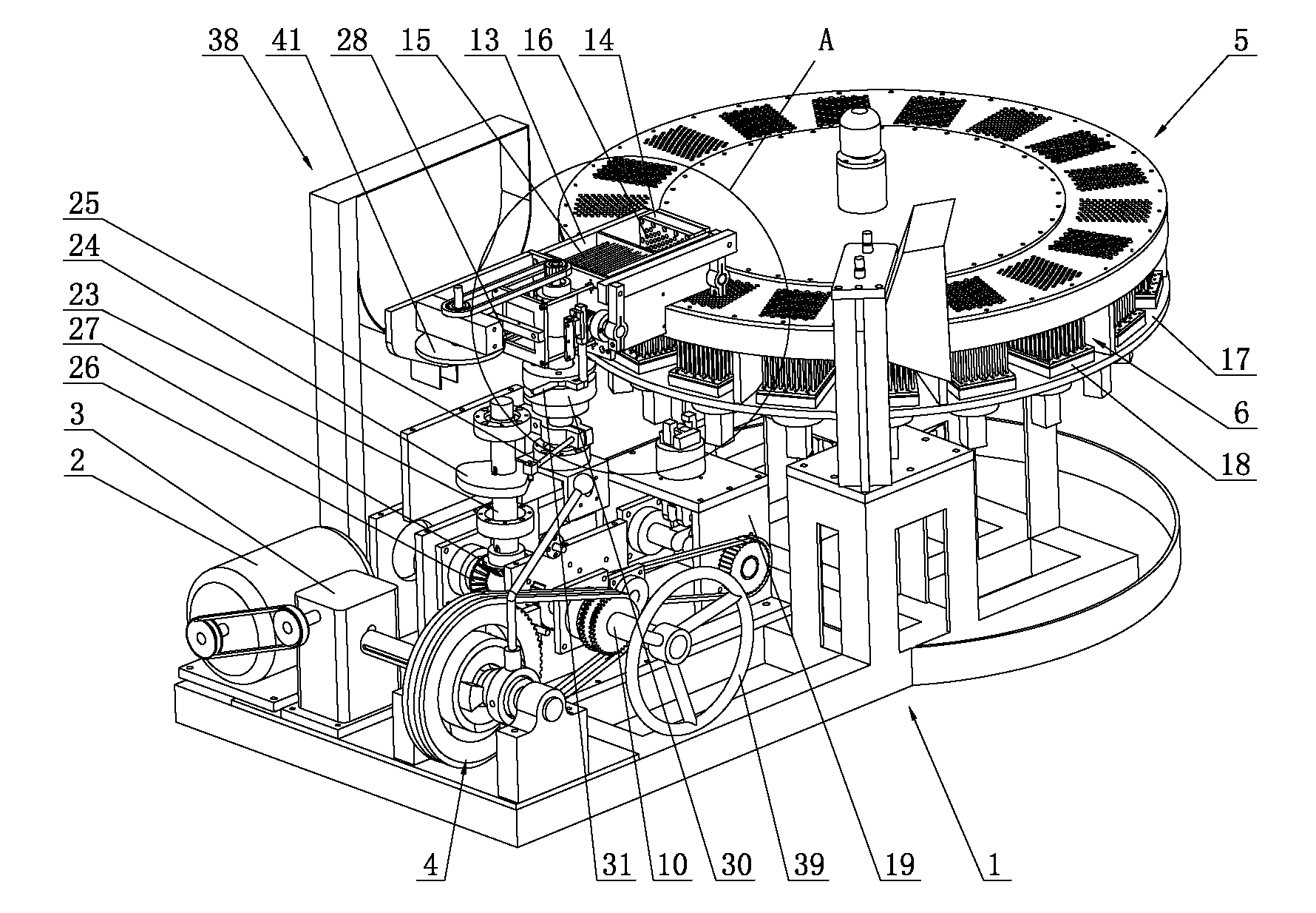 Improved full-automatic forming machine for crayon