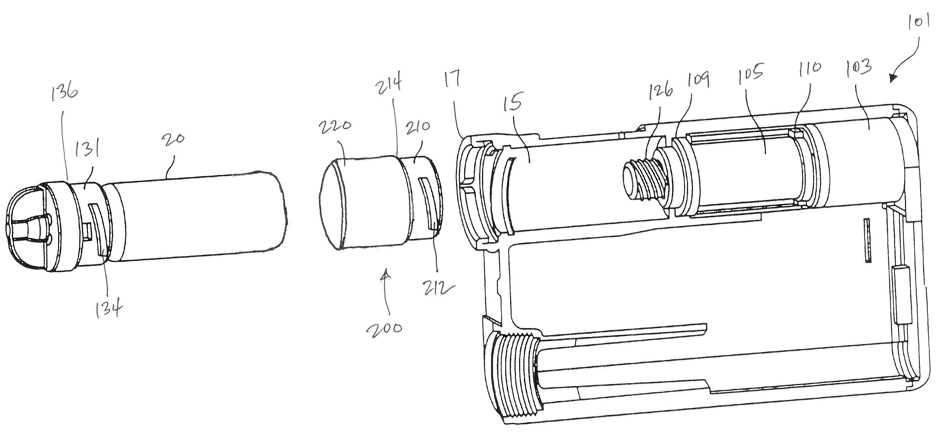 Reservoir compartment adapter for infusion device