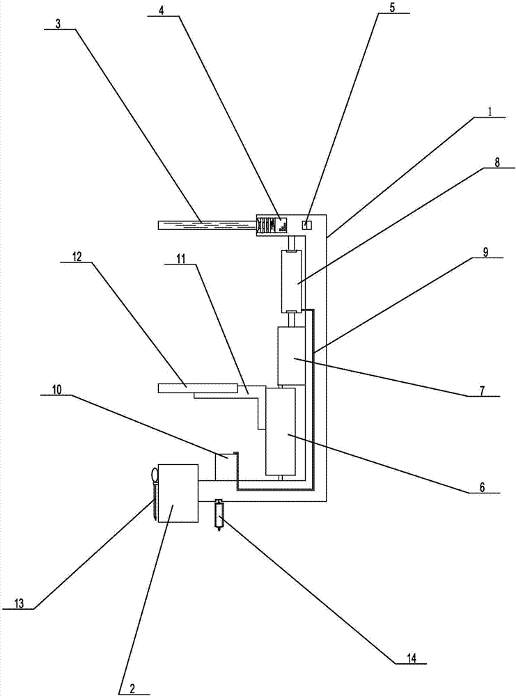 Rapid flora checking device for teaching