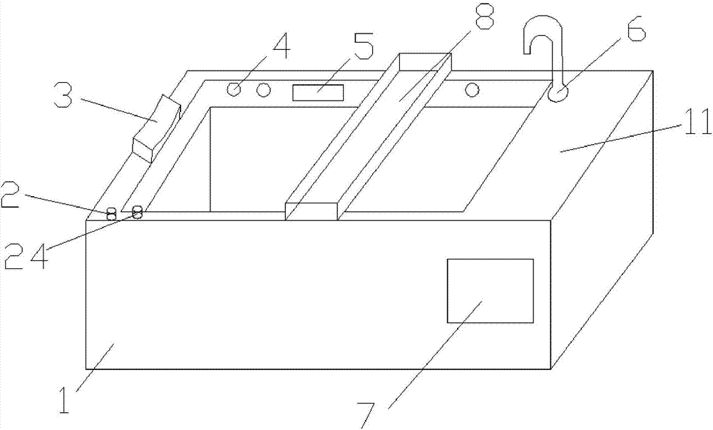 Multifunctional bathtub with automatic water temperature adjustment function