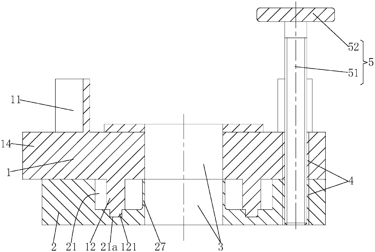 Low-HC-permeability fixing support frame for pressure sensor of fuel tank