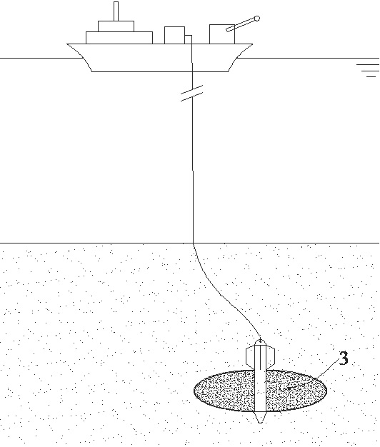Deepwater grouting anchor and construction method