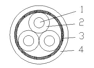 Super-soft light wire cable with rated voltage of 250V and preparation technology thereof