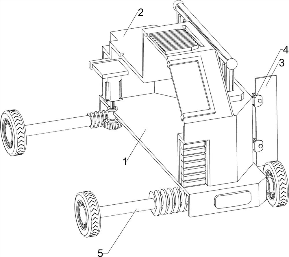 Water channel sludge scraping device for water conservancy project