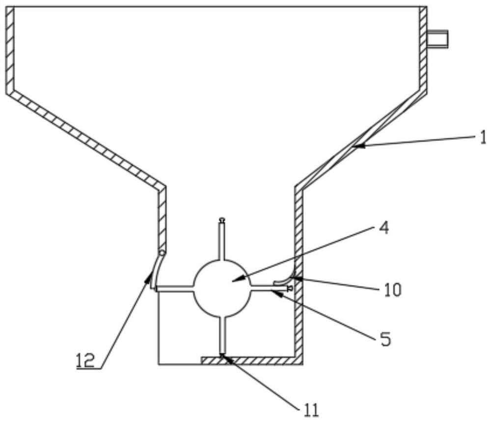 Sewage treatment sludge discharge device