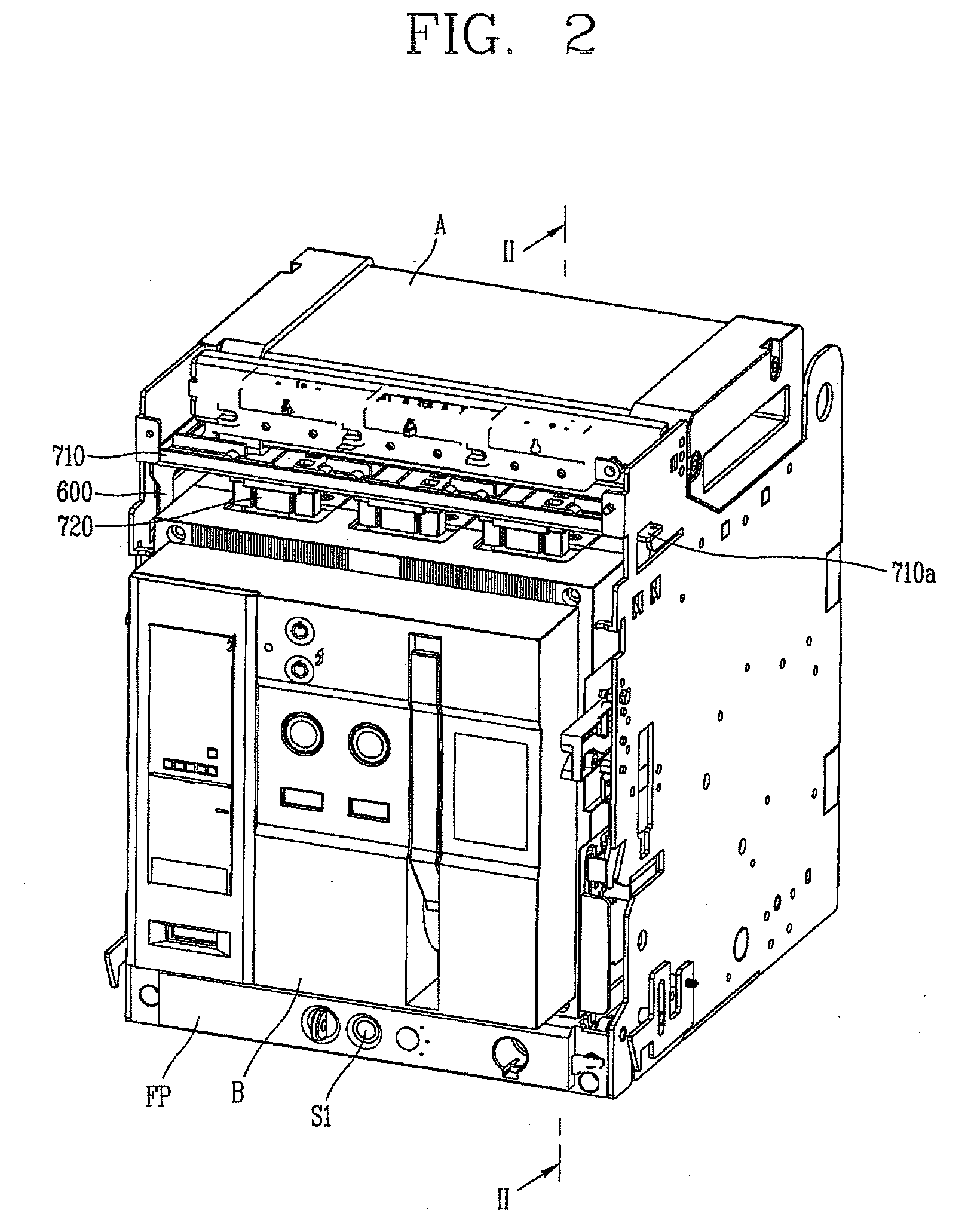 Control terminal automatic connection apparatus for draw-out type air circuit breaker and air circuit having the same
