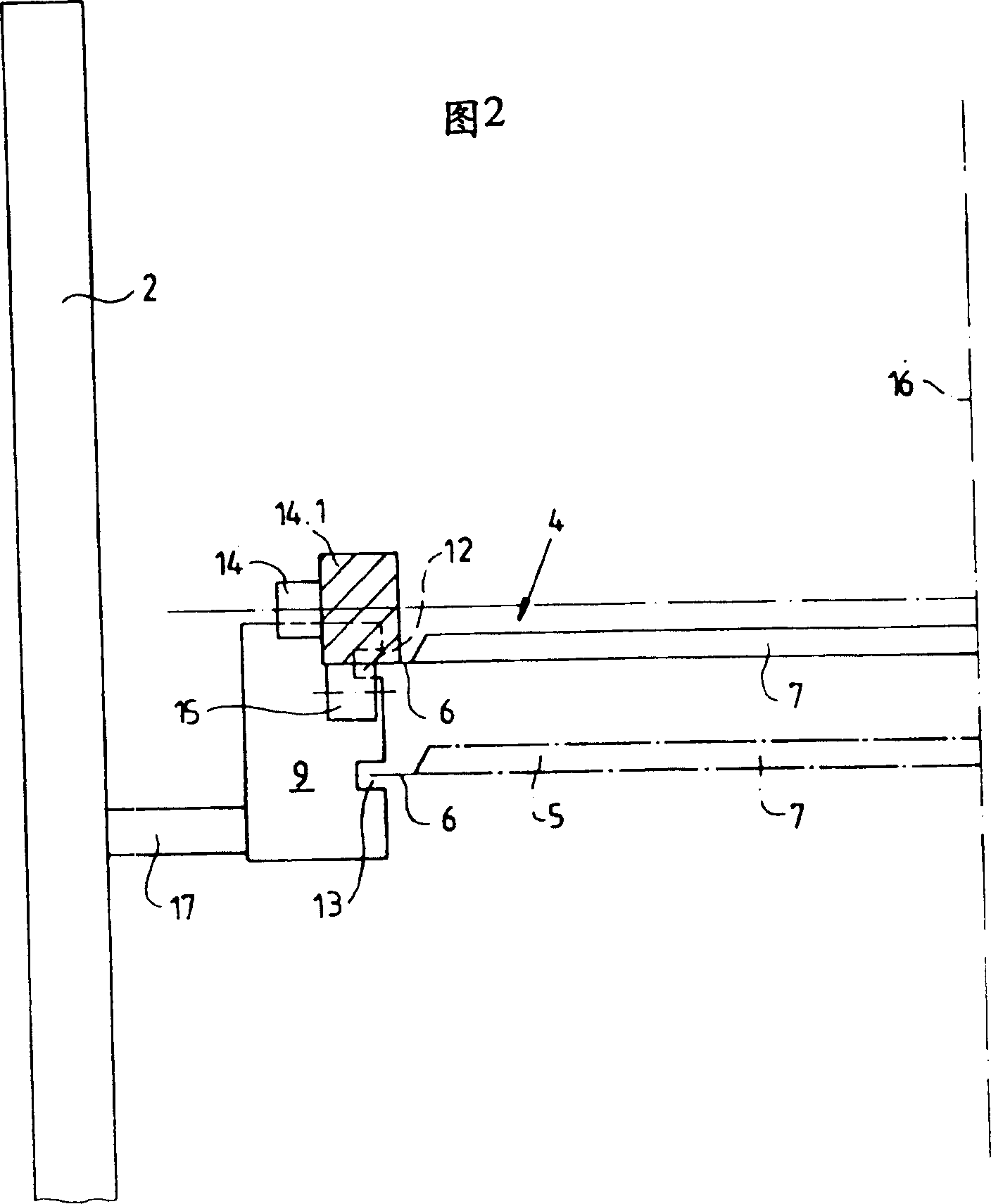 Plate-exchanging device of printing units for printing presses