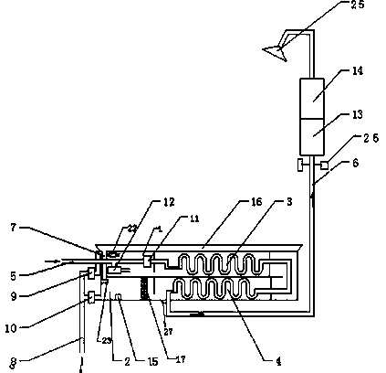 Back-flushable type heat exchange system having flow velocity and temperature detecting functions