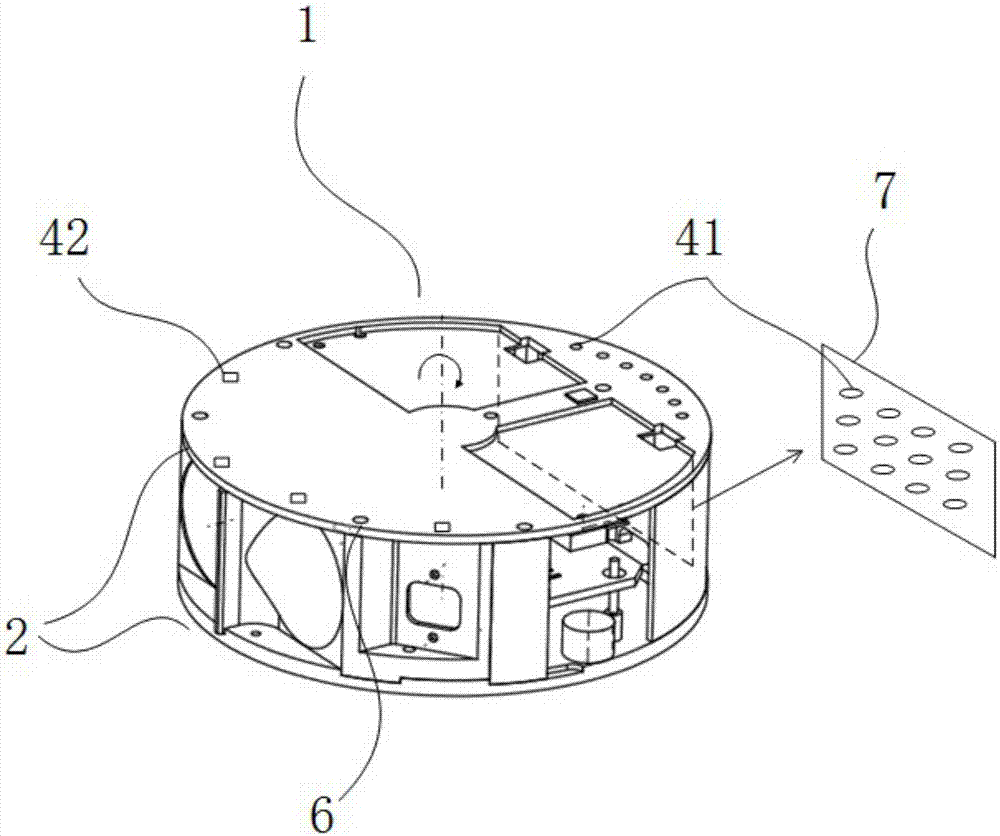 Mechanical laser radar and counterweight method for same