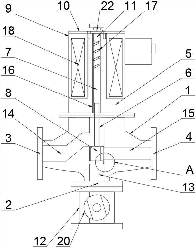 High-frequency long-service-life electromagnetic valve