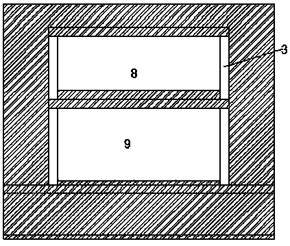 Connecting cabin structure of underground comprehensive bodies