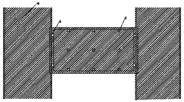 Connecting cabin structure of underground comprehensive bodies