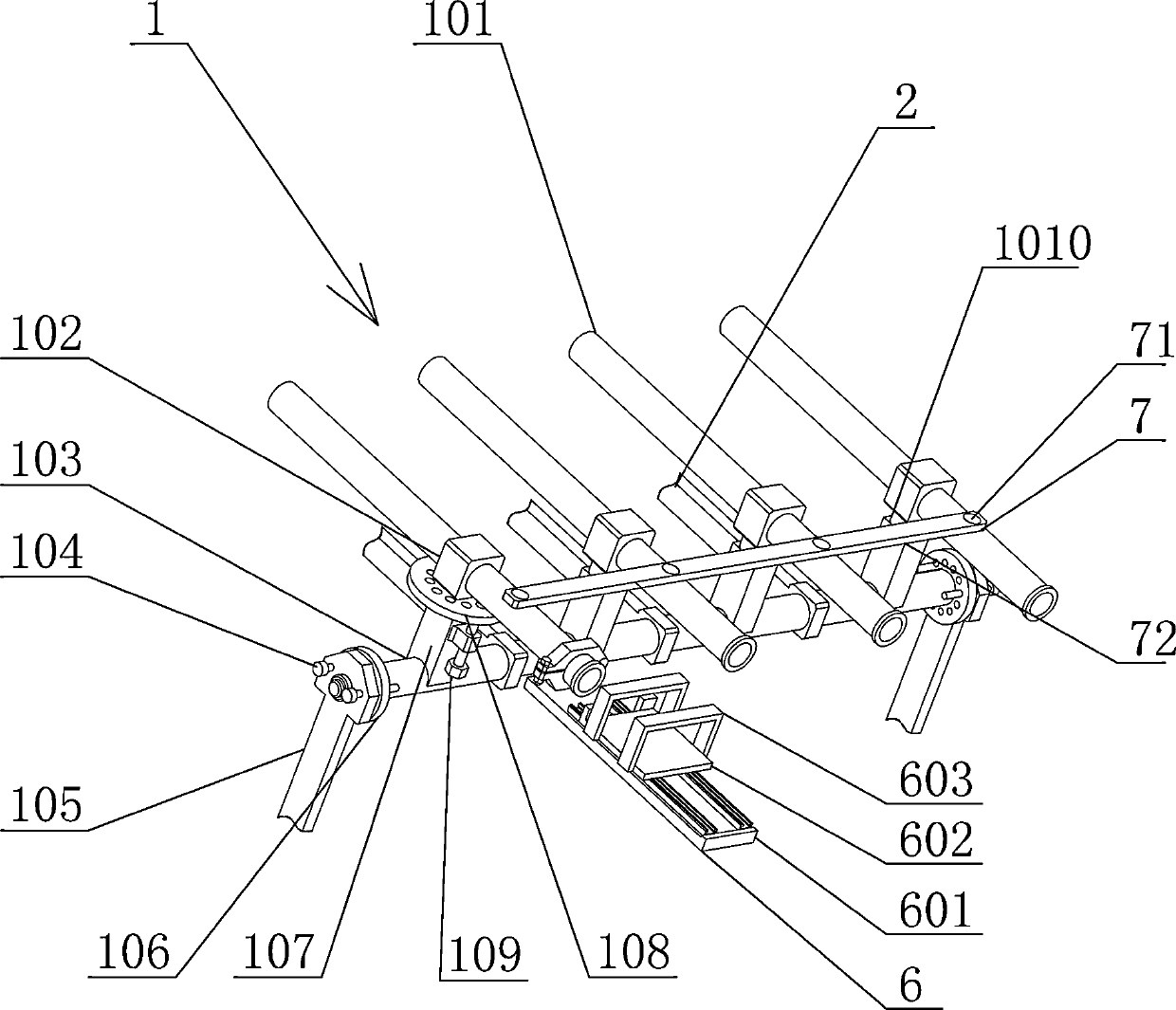 Underground workshop rock anchor beam drilling positioning device and using method thereof