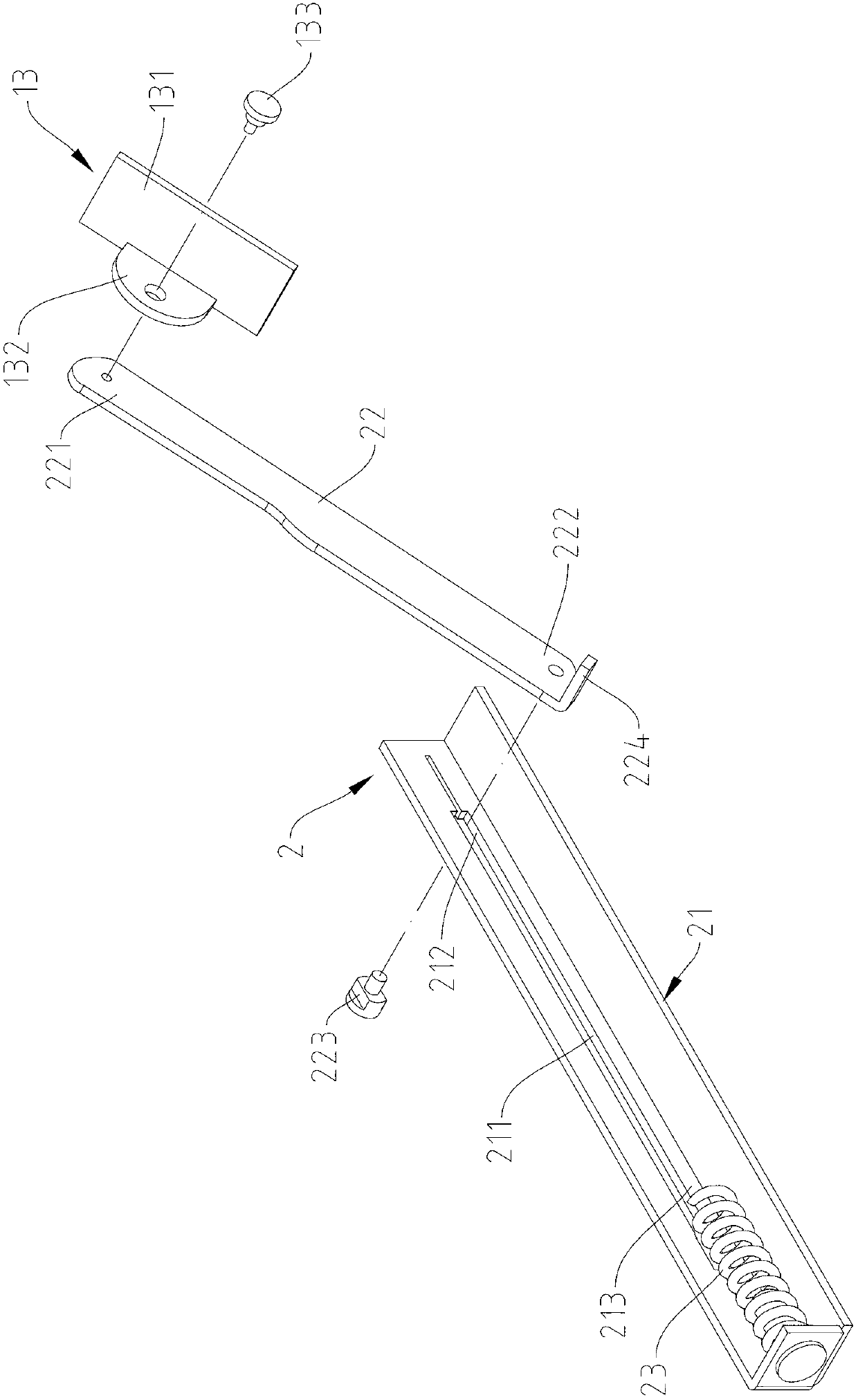 Automatic closing device for flip type electronic product