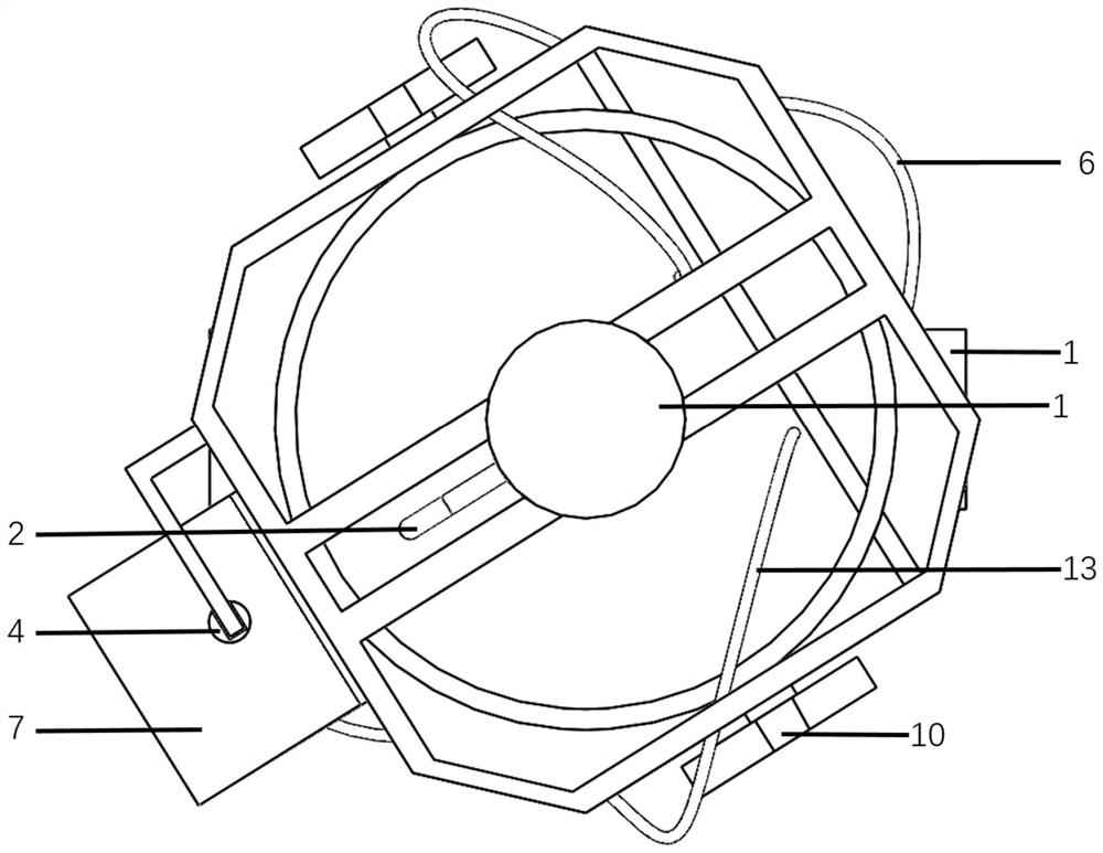 A rotating platform estuary plume test device and method