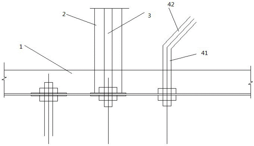 Purlin balancing pull rod structure