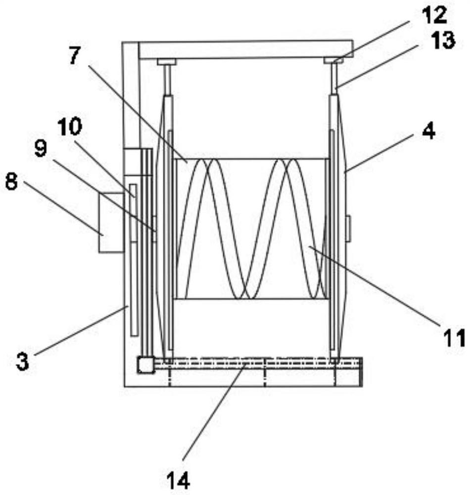 An automatic stir-frying device for cereal grain processing and its application method