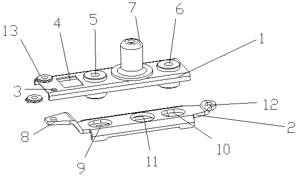 Fixed stamping deck device