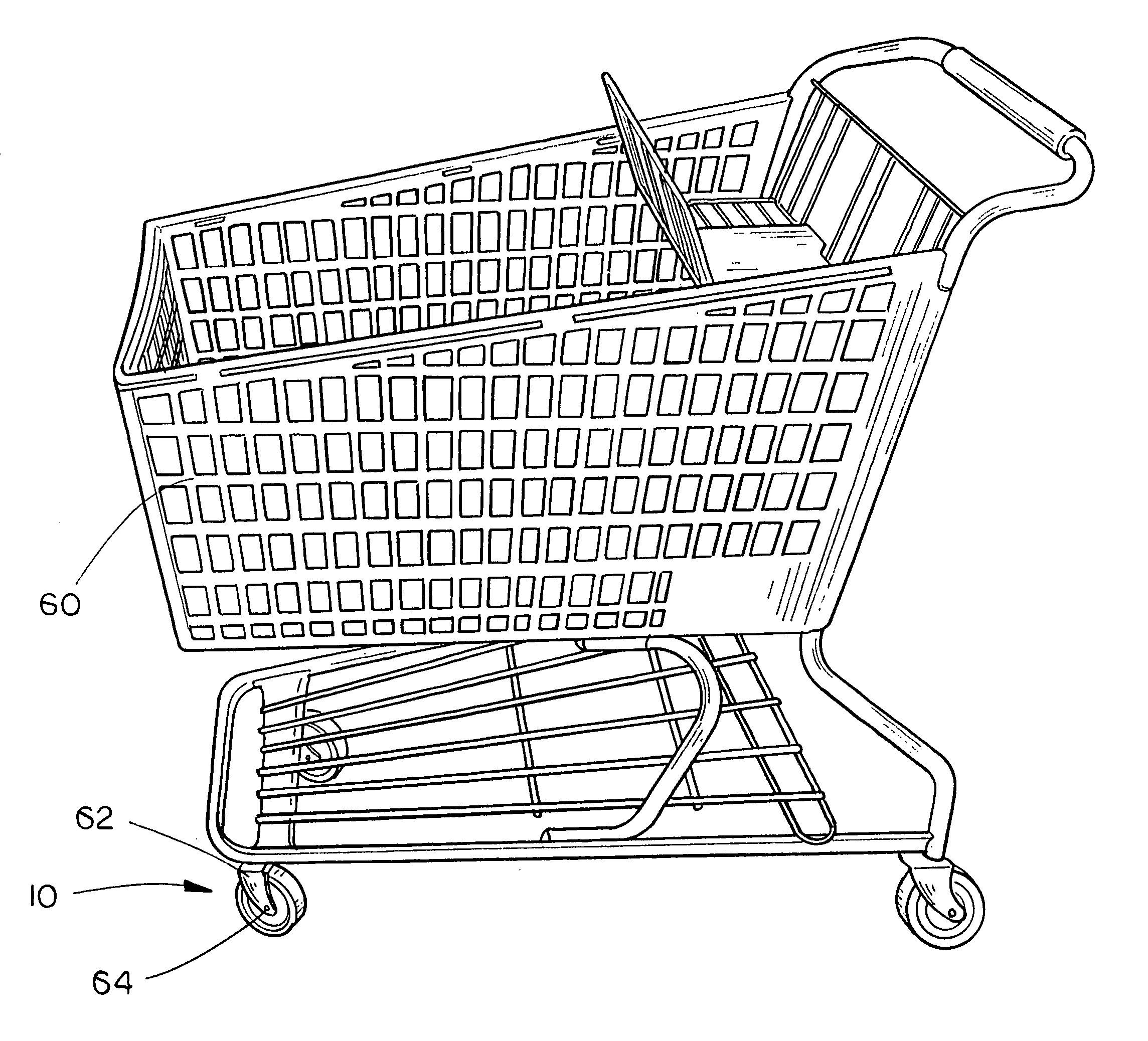 Shopping cart wheel