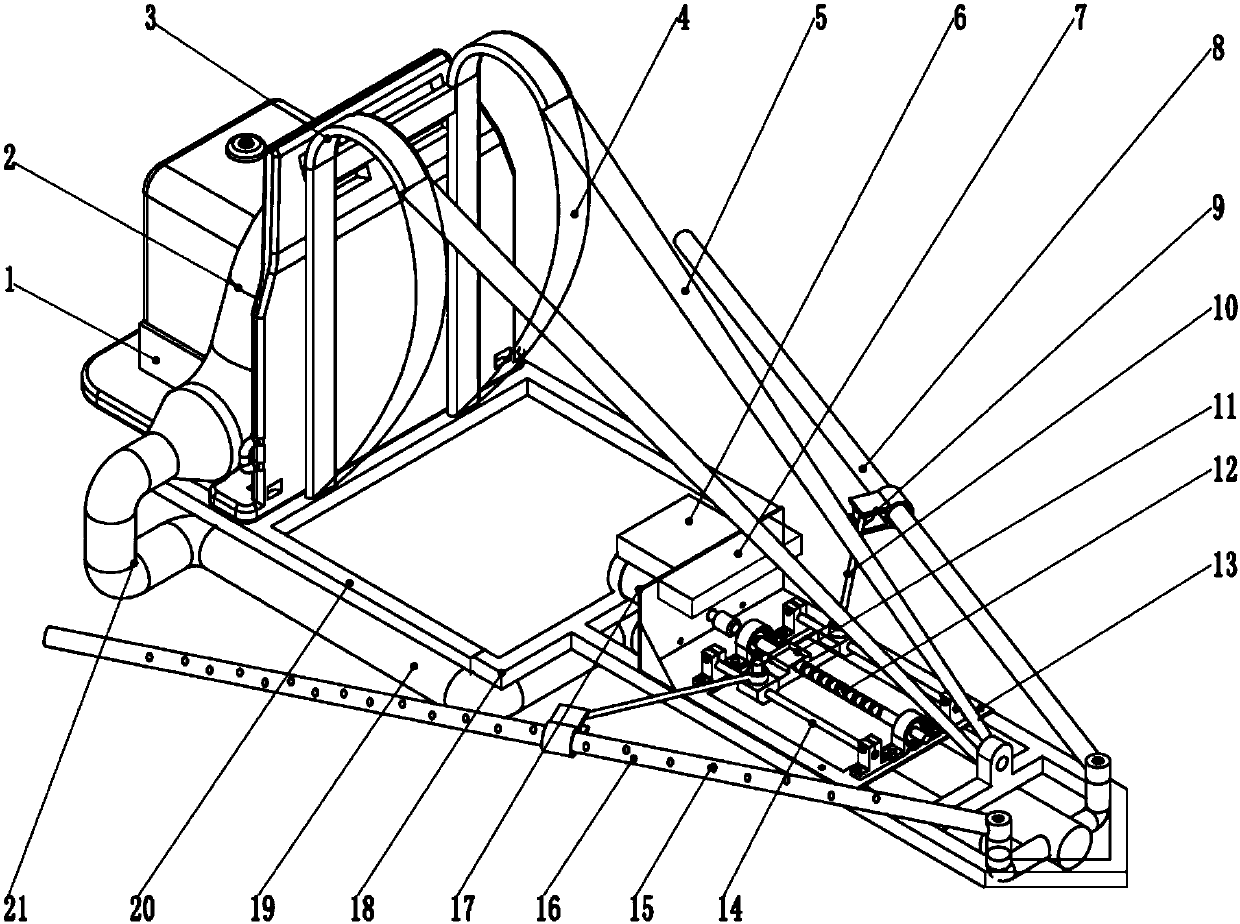 Backpack hybrid rice seed production pollinator and method thereof