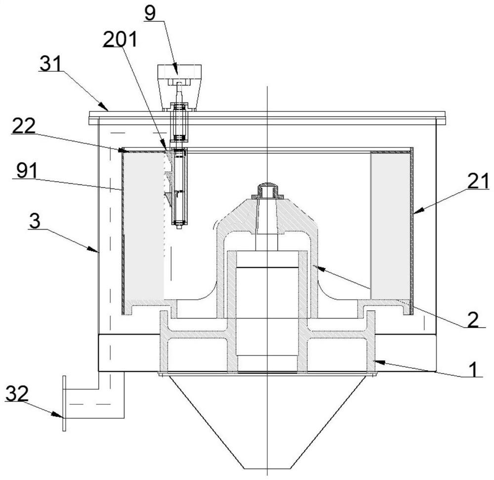 Liquid skimming device, liquid skimming method and centrifugal machine