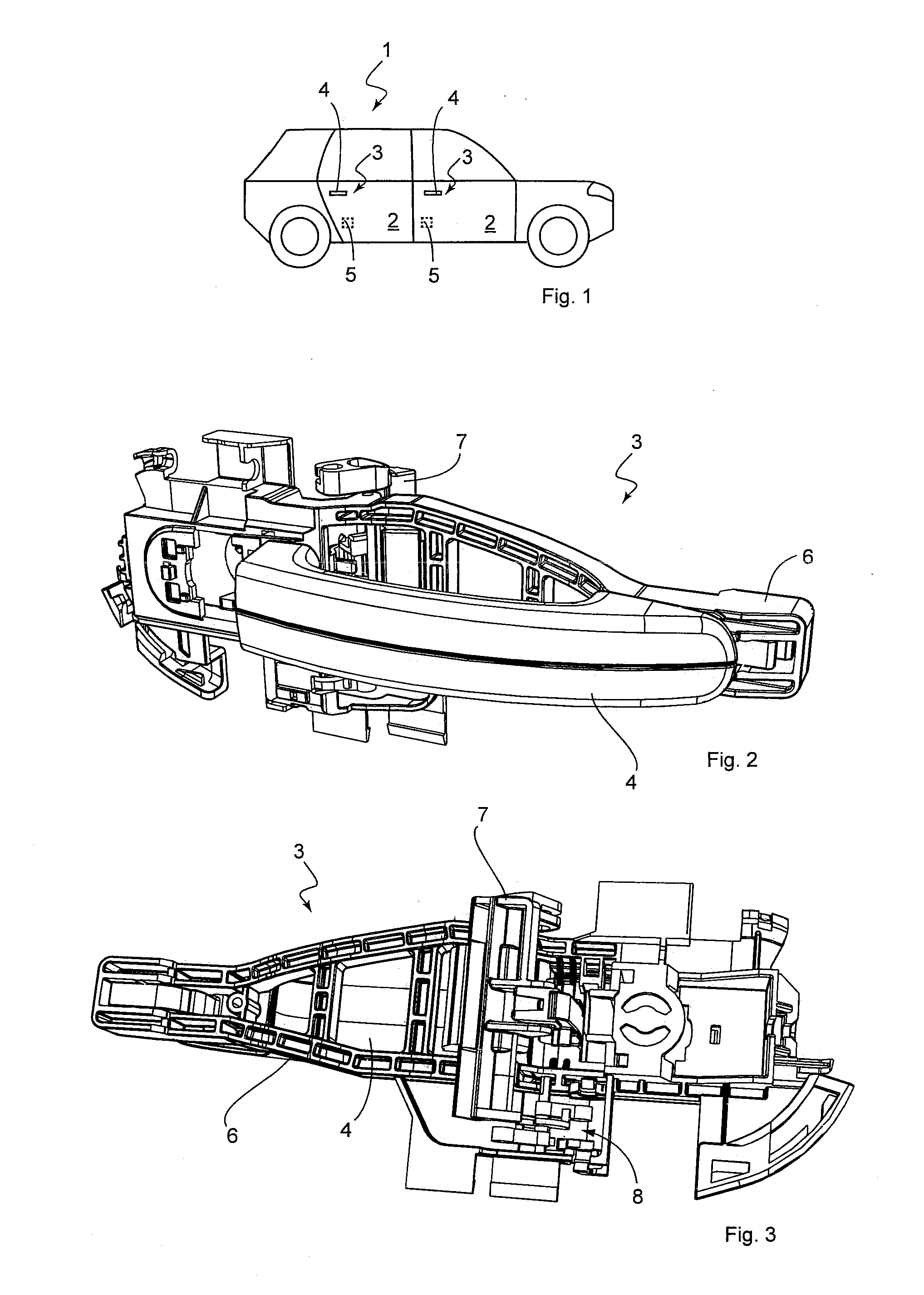 Door handle arrangement for a motor vehicle