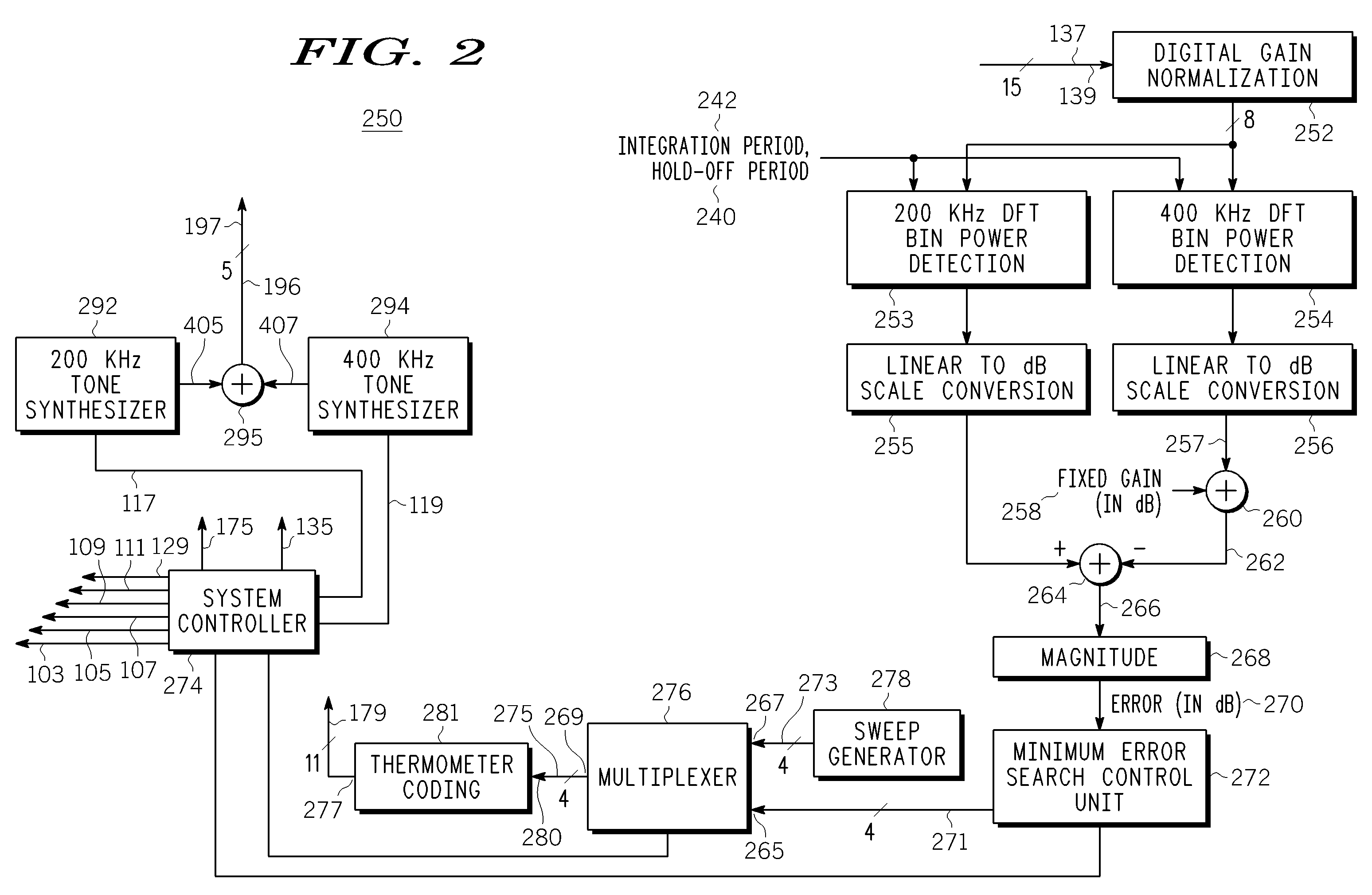 Controlling the bandwidth of an analog filter