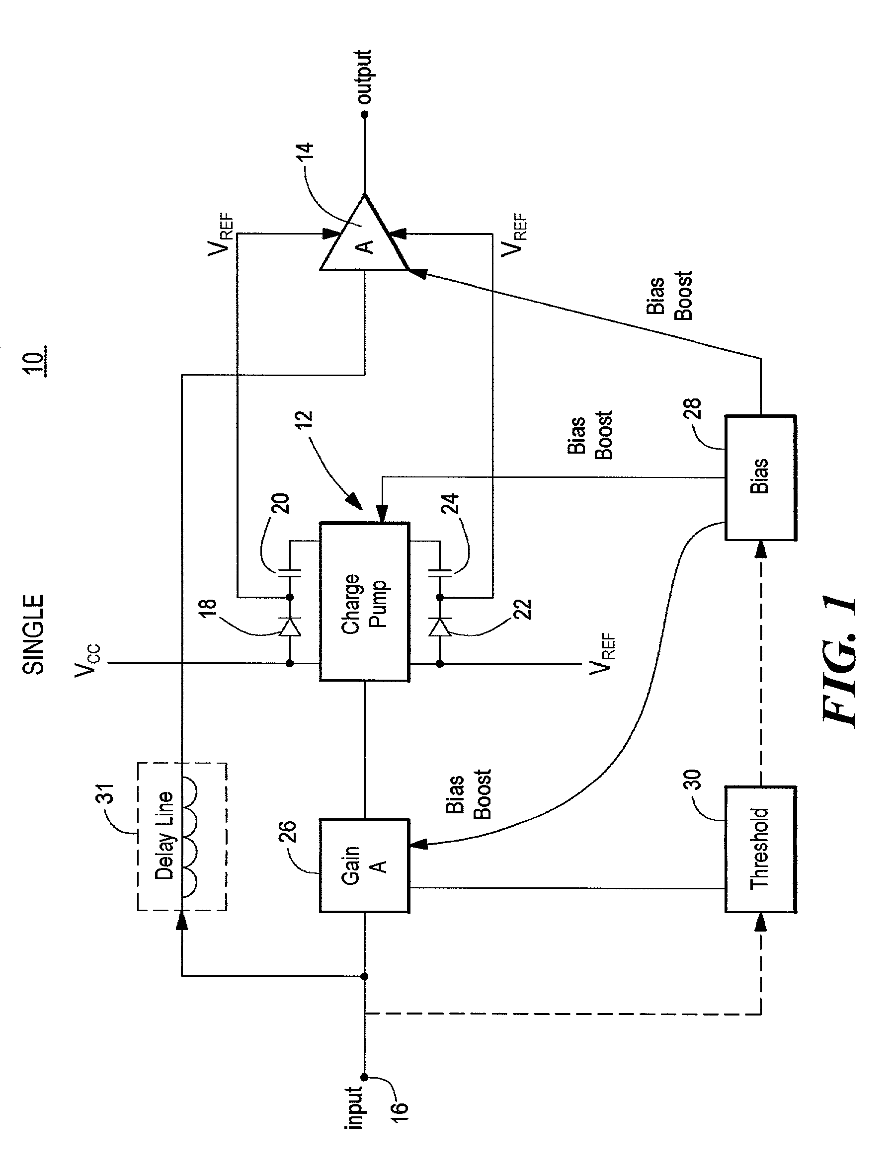 Amplifier system with on-demand power supply boost