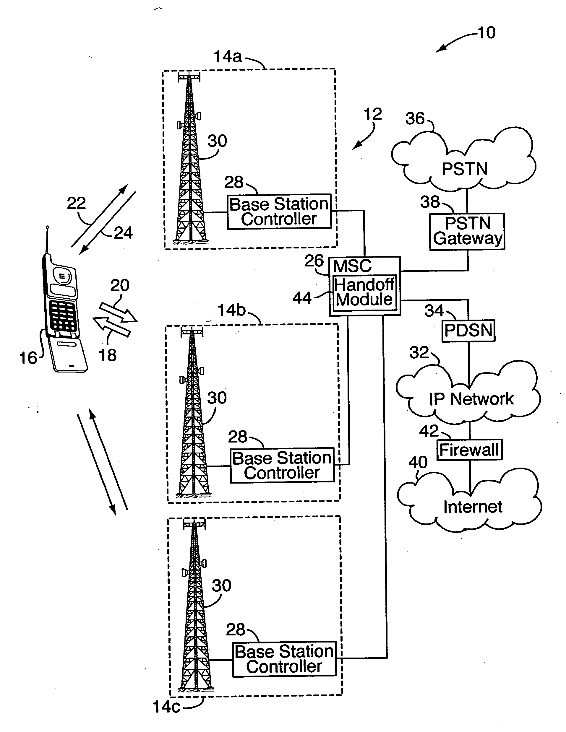 Method for adjusting forward link power control parameters based on forward link quality feedback in wireless network