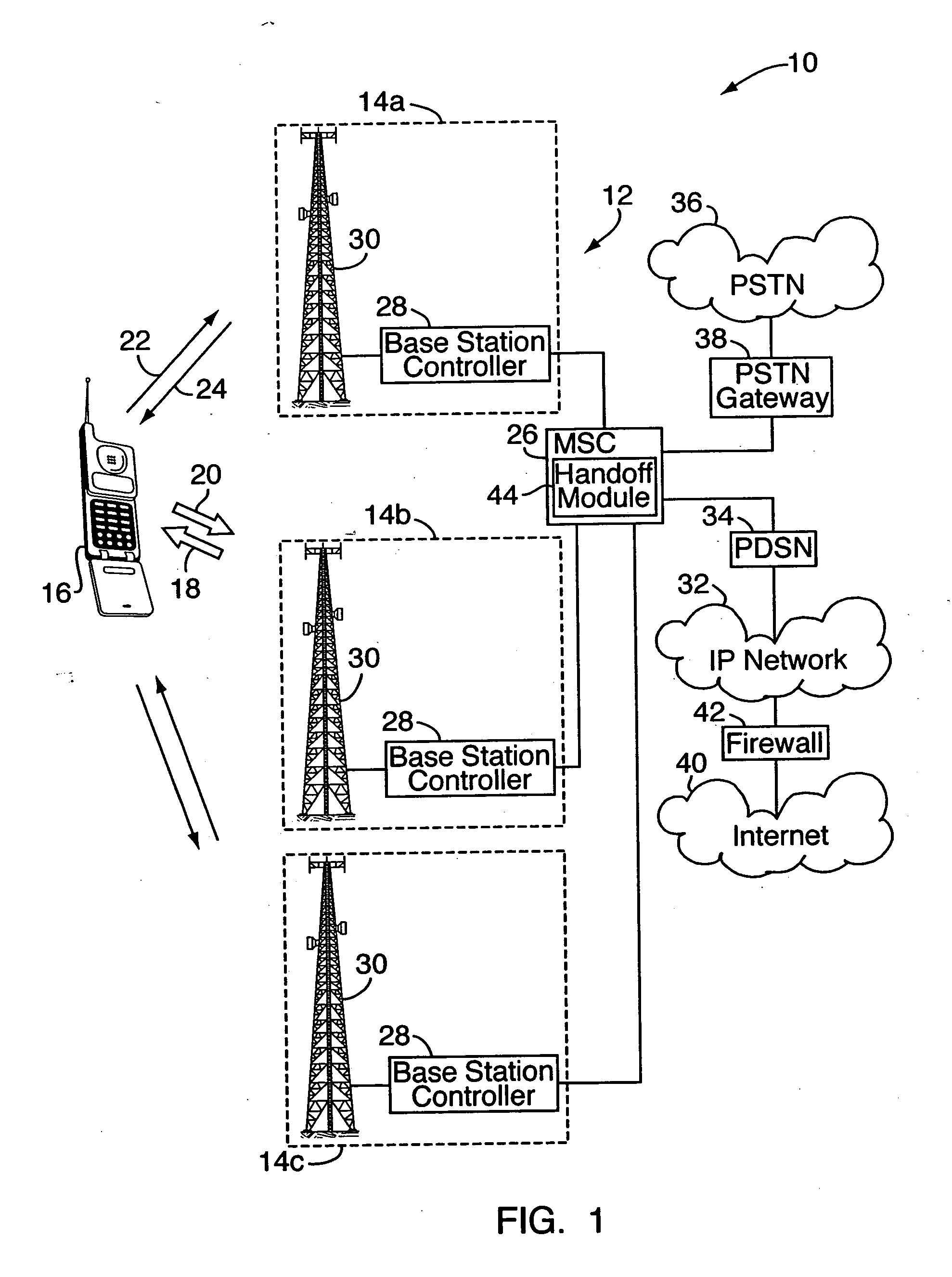 Method for adjusting forward link power control parameters based on forward link quality feedback in wireless network