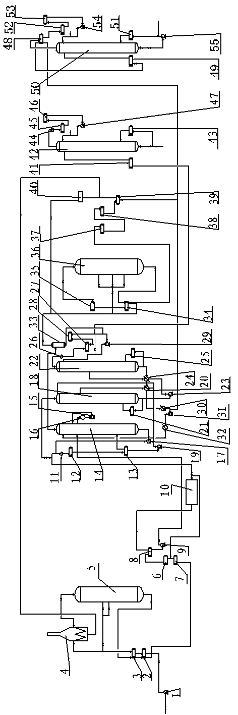 Process and device for processing and preparing hydrocarbon by utilizing liquefied gas