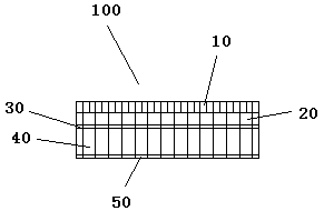 Bamboo plate filament sound absorption decorative board material and manufacturing method thereof