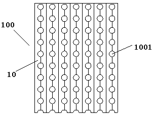 Bamboo plate filament sound absorption decorative board material and manufacturing method thereof