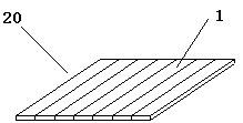 Bamboo plate filament sound absorption decorative board material and manufacturing method thereof